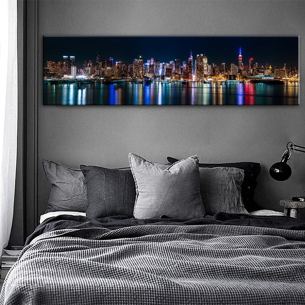 CORX Designs - Night Skyline Of Manhattan Canvas Art - Review