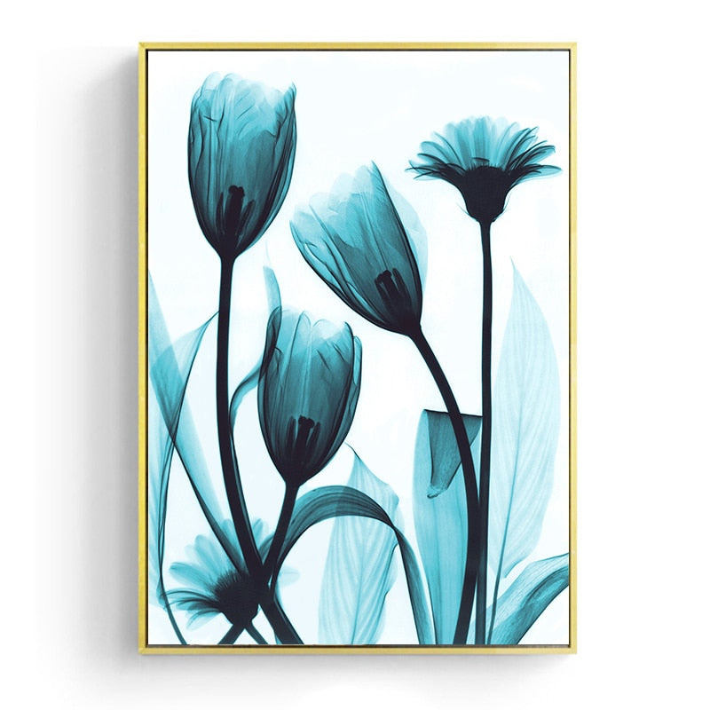 CORX Designs - Blue Floral Canvas Art - Review