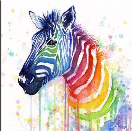 CORX Designs - Watercolor Zebra Canvas Art - Review