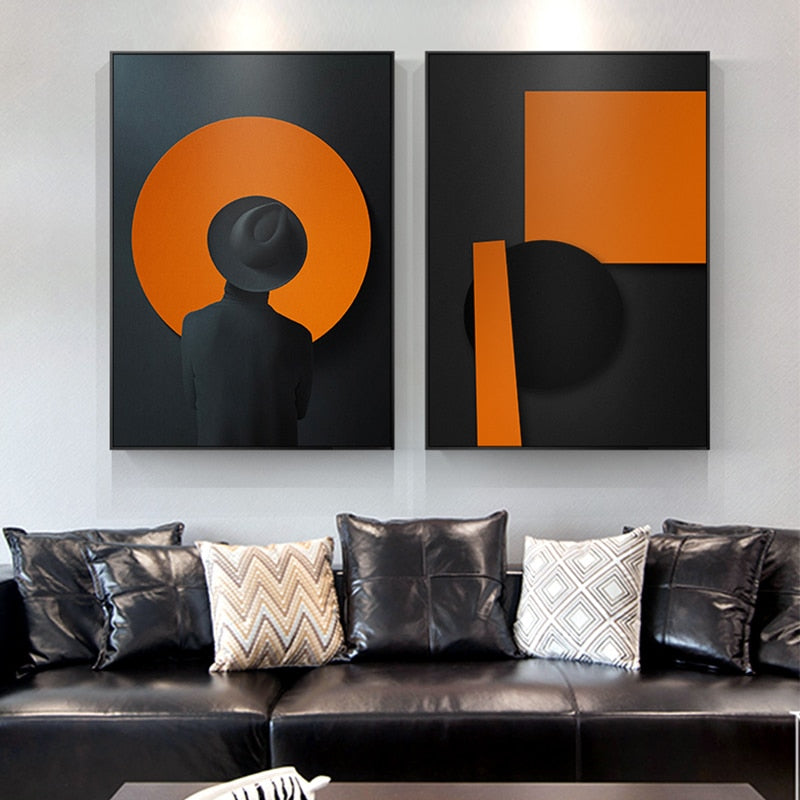 CORX Designs - Abstract Man with Black Hat Canvas Art - Review