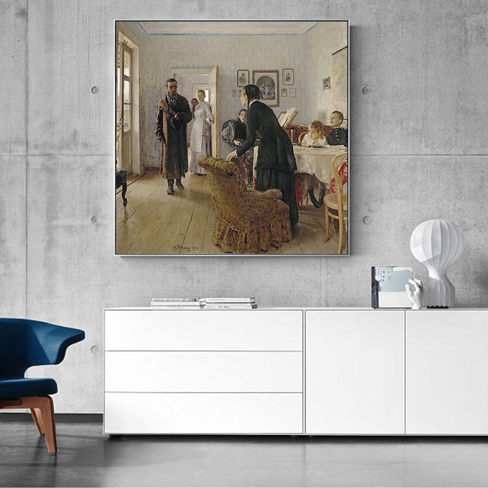 CORX Designs - Unexpected Homecoming by Ilya Repin Canvas Art - Review