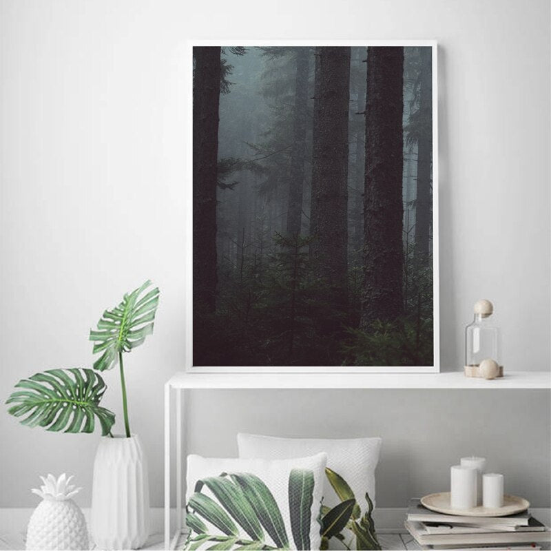 CORX Designs - Misty Forest Landscape Canvas Art - Review