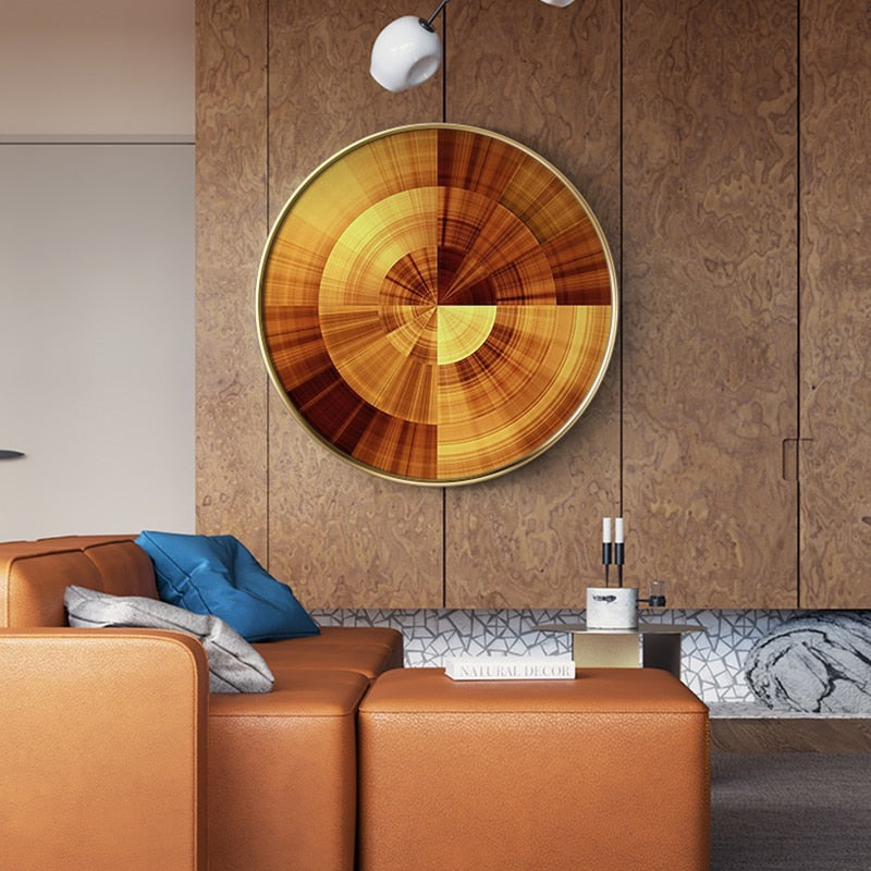 CORX Designs - Industrial Abstract Round Canvas Art - Review