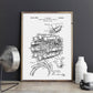 CORX Designs - Airplane Jet Engine Patent Blueprint Canvas Art - Review