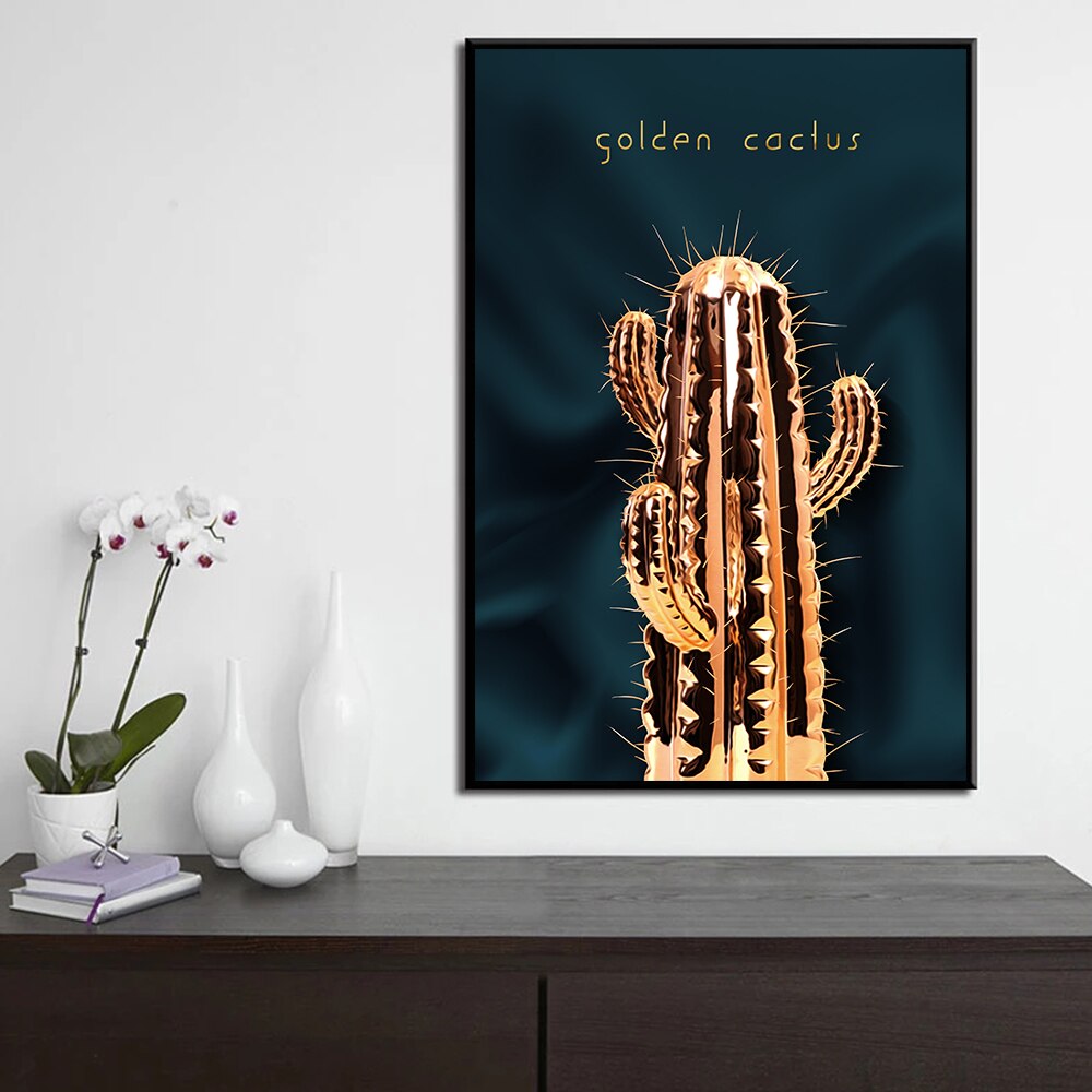 CORX Designs - Golden Cactus Canvas Art - Review