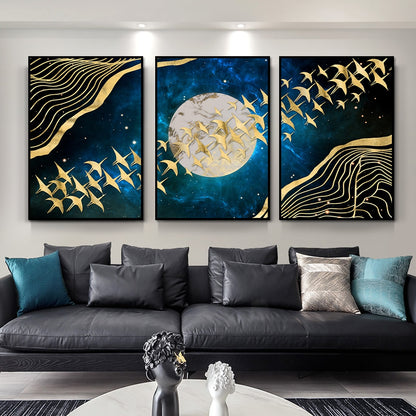 CORX Designs - Golden Moon Birds Canvas Art - Review