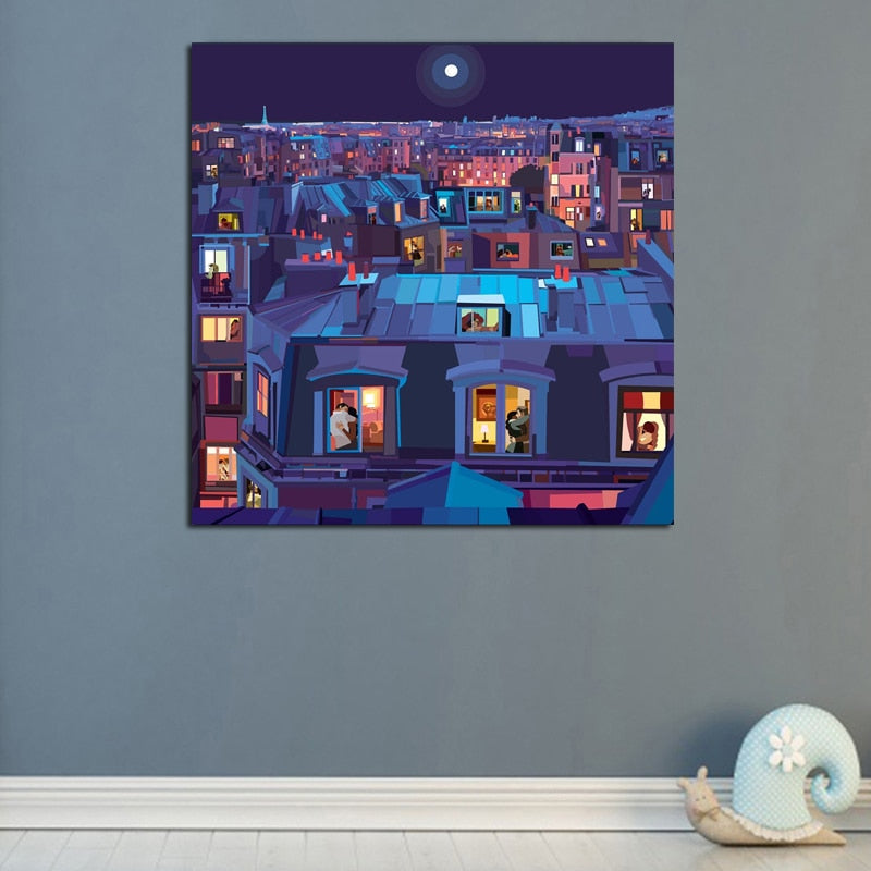 CORX Designs - City Of Love At Night Canvas Art - Review