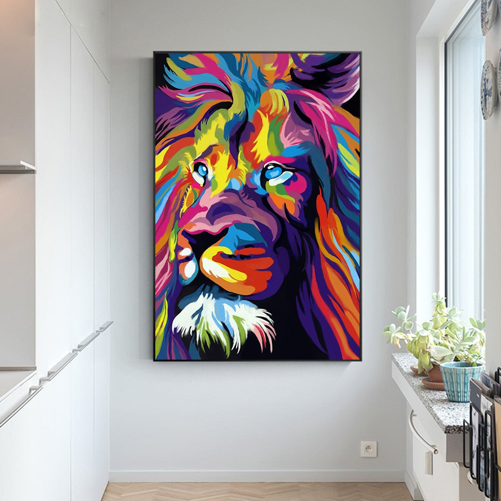 CORX Designs - Colorful Lion Head Canvas Art - Review