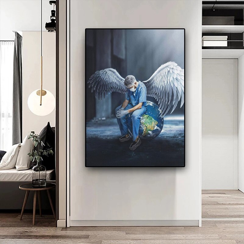 CORX Designs - Nurse Angel Saves The World Canvas Art - Review