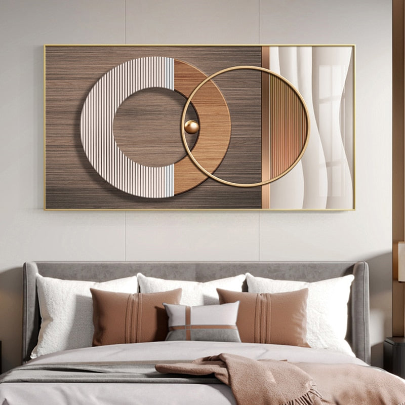 CORX Designs - Abstract Geometric Luxury Gold Canvas Art - Review