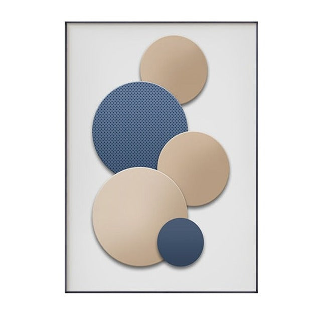 CORX Designs - Abstract Circle Blue White Canvas Art - Review