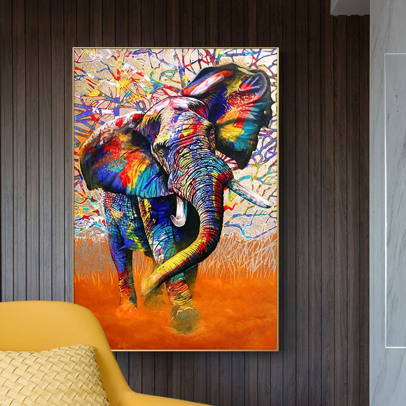 CORX Designs - Colorful Elephant Graffiti Canvas Art - Review