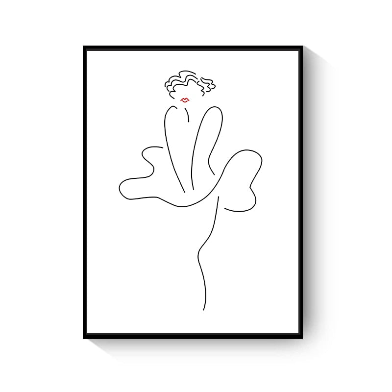 CORX Designs - Hand Flower Line Drawing Canvas Art - Review