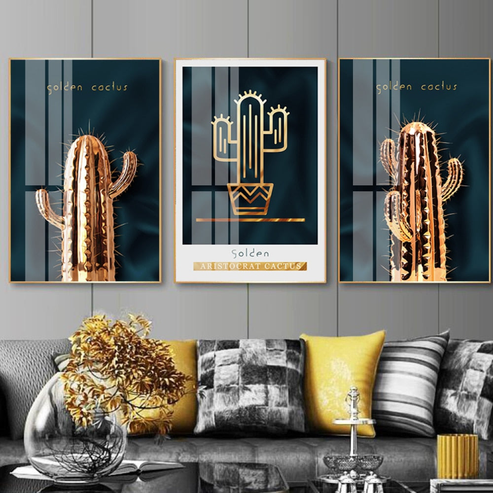 CORX Designs - Golden Cactus Canvas Art - Review