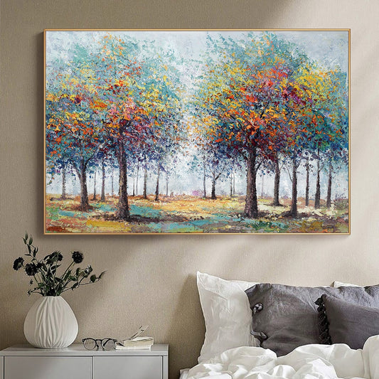 CORX Designs - Colorful Tree Painting Wall Art Canvas - Review