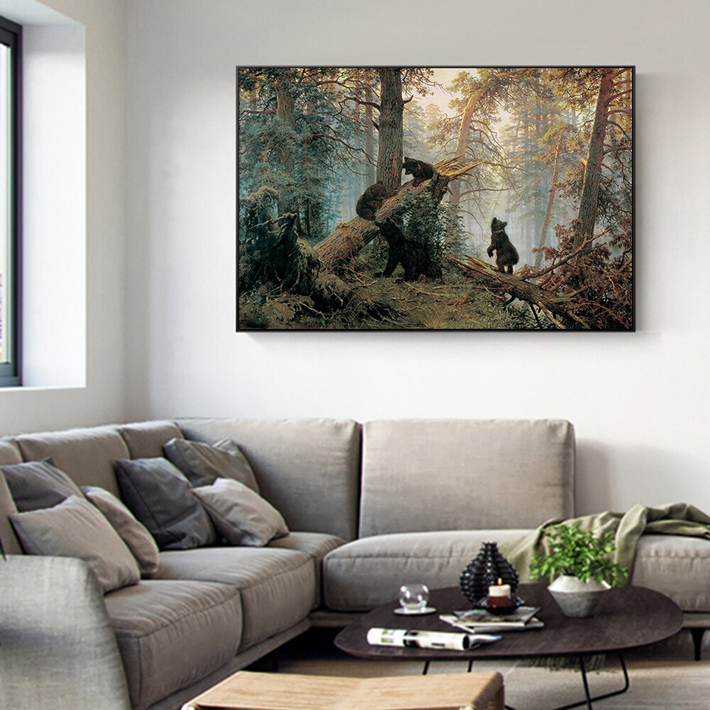 CORX Designs - Cute Bear In The Forest Canvas Art - Review