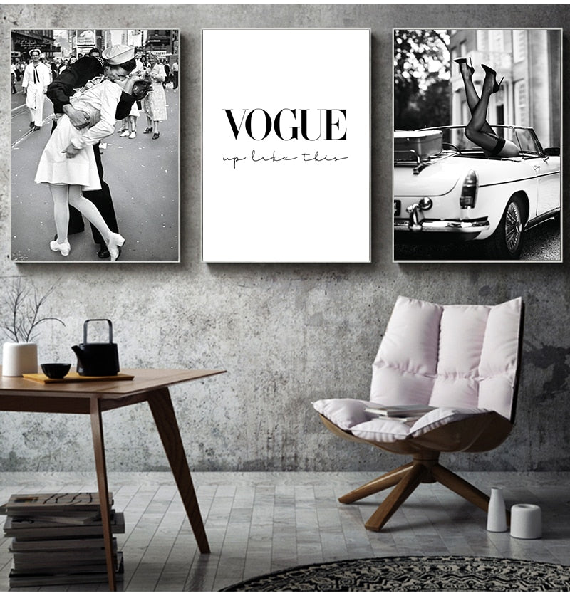 CORX Designs - Black and White Vintage Magazine Canvas Art - Review