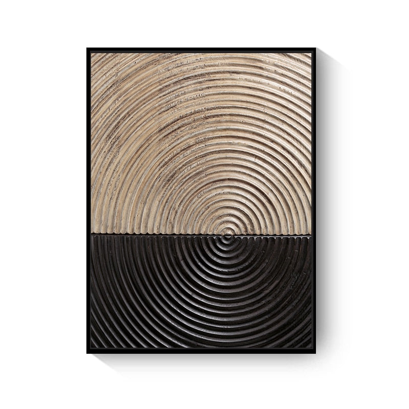 CORX Designs - Retro Black Gold Wood Art Canvas - Review