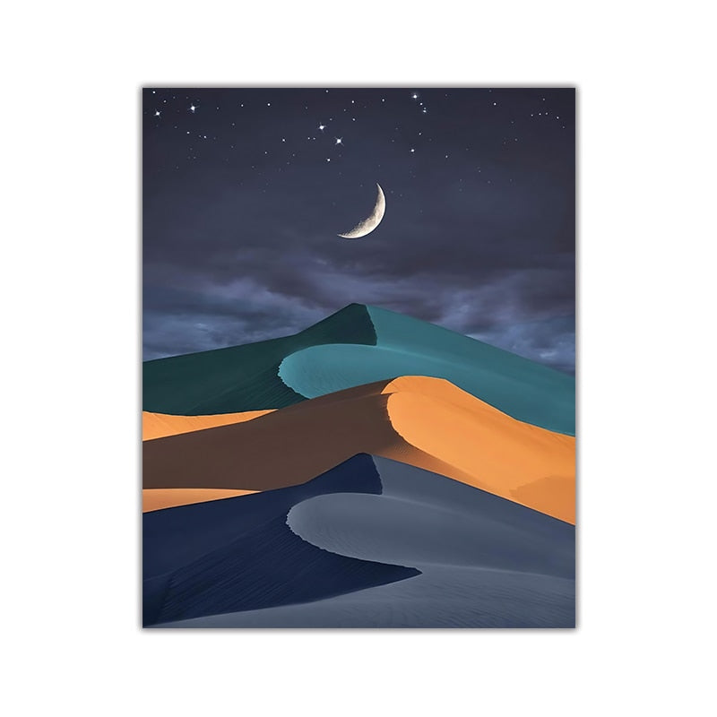 CORX Designs - Crescent Moon Mountain Canvas Art - Review