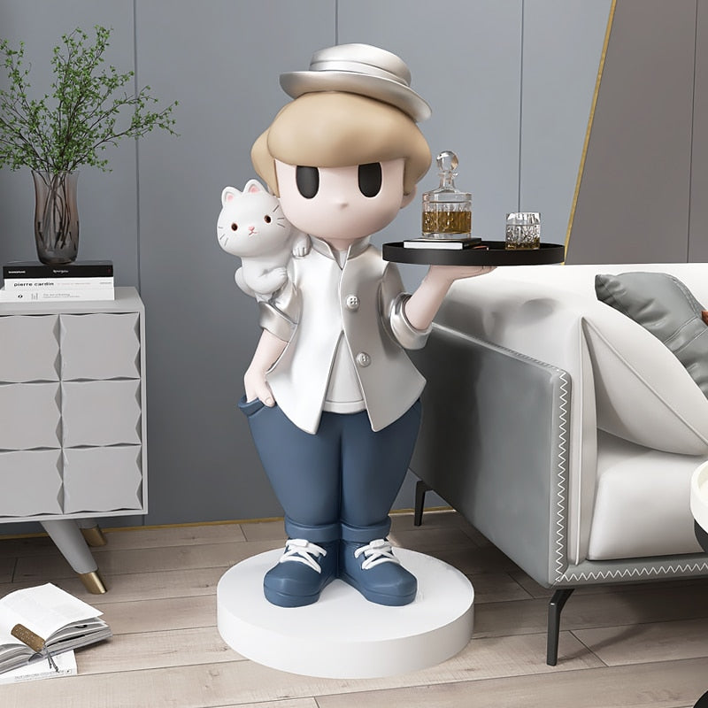 CORX Designs - Waiter Boy Statue with Tray - Review