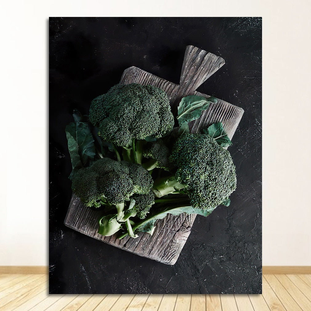 CORX Designs - Green Fruit Vegetable Kitchen Canvas Art - Review