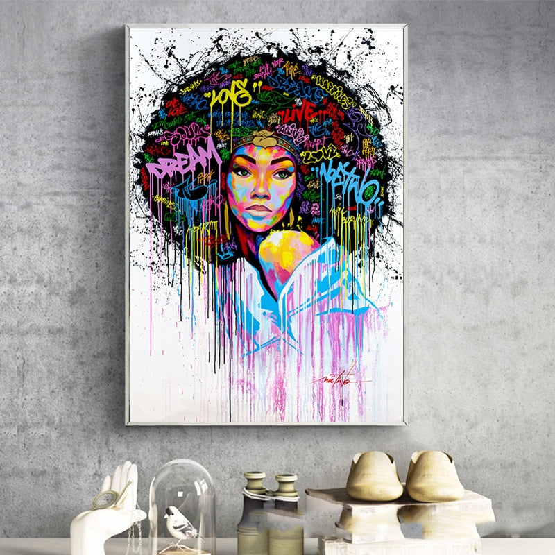 CORX Designs - Graffiti Natural Hair Black Woman Canvas Art - Review