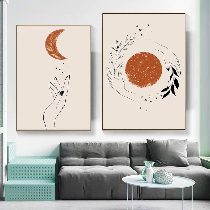 CORX Designs - Mystic Hand Sun and Moon Canvas Art - Review