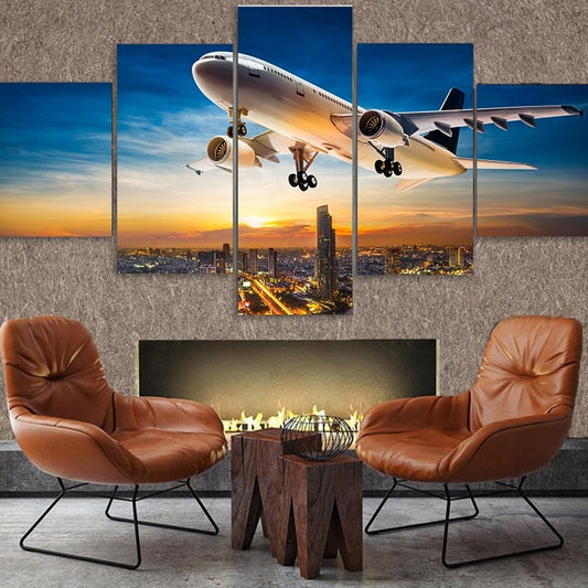 CORX Designs - Airplane Sunset Canvas Art - Review