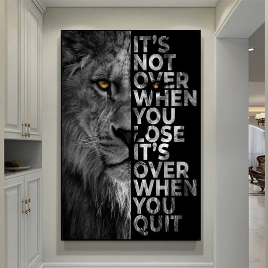 CORX Designs - Lion Motivational Quotes Canvas Art - Review