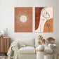CORX Designs - Nordic Abstract Sun Moon Boho Canvas Art - Review