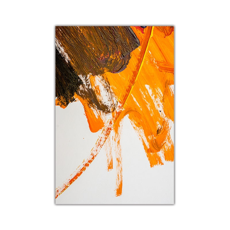 CORX Designs - Orange Red Paint Abstract Canvas Art - Review