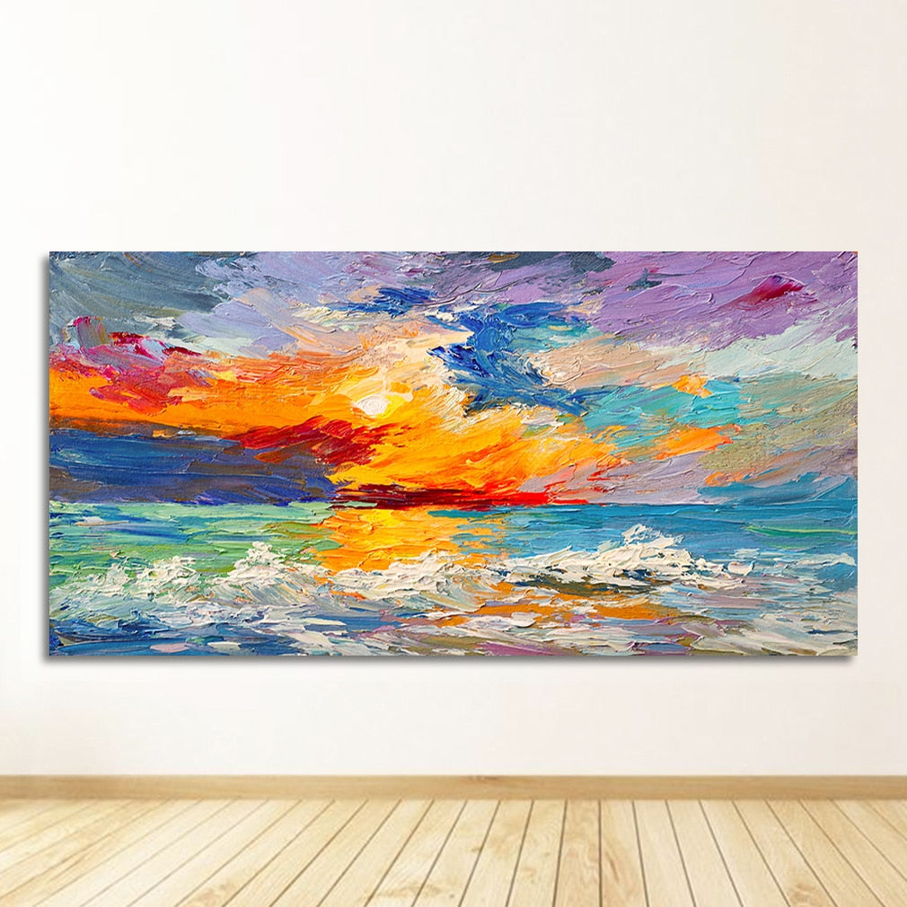 CORX Designs - Sky Sea Sunrise Landscape Canvas Art - Review