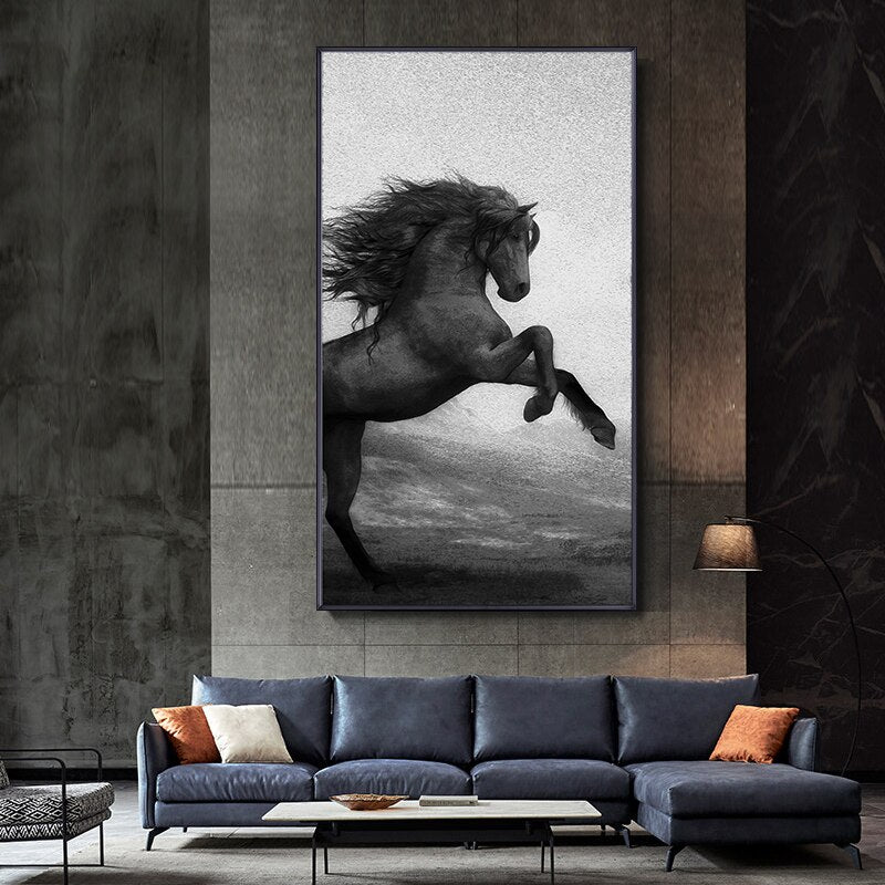 CORX Designs - Black and White Horse Canvas Art - Review