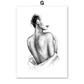 CORX Designs - Black White Sketch Girl Lover Line Canvas Art - Review
