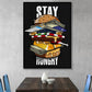 CORX Designs - Stay Hungry And Keep Grinding Burger and Fries Motivational Canvas Art - Review