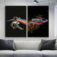 CORX Designs - Rainbow Starry Sky Roam Astronaut Driving A Car Canvas Art - Review