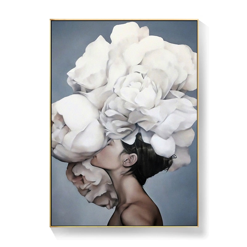 CORX Designs - Lady Head Flower Canvas Art - Review