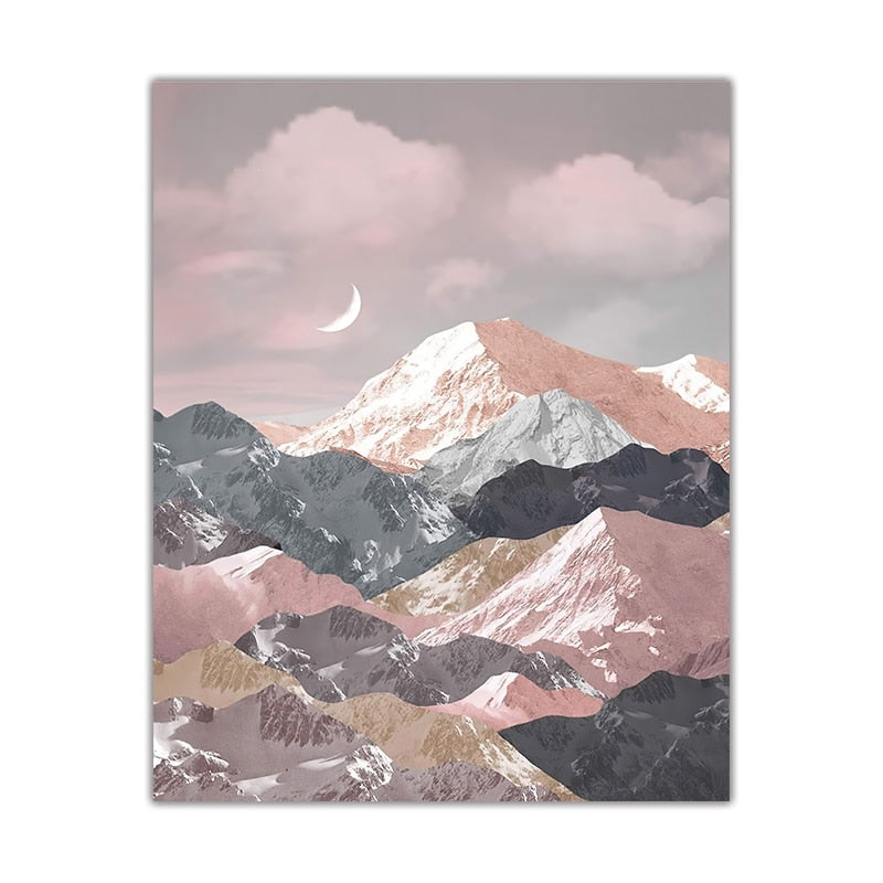 CORX Designs - Crescent Moon Mountain Canvas Art - Review