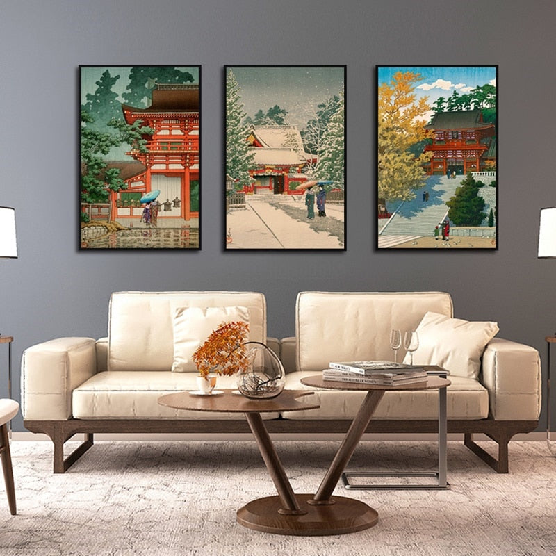 CORX Designs - Chinese Temple Winter Canvas Art - Review