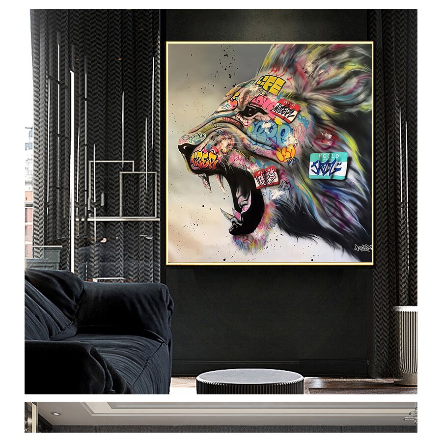 CORX Designs - Roaring Lion Graffiti Canvas Art - Review