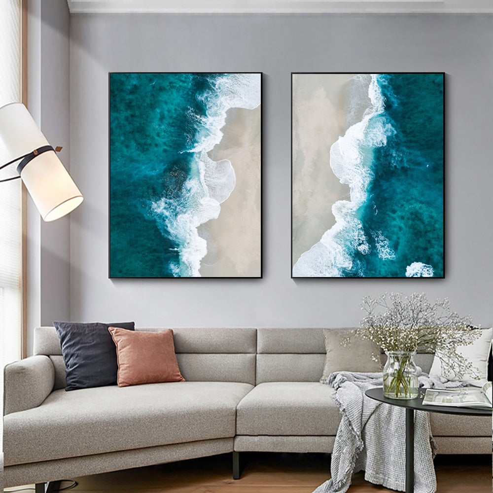 CORX Designs - Blue Waves Canvas Art - Review