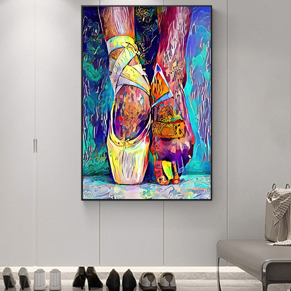 CORX Designs - Colorful Ballet Shoes Canvas Art - Review