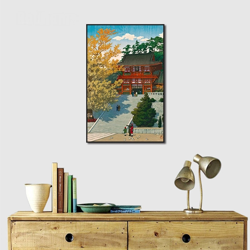 CORX Designs - Chinese Temple Winter Canvas Art - Review