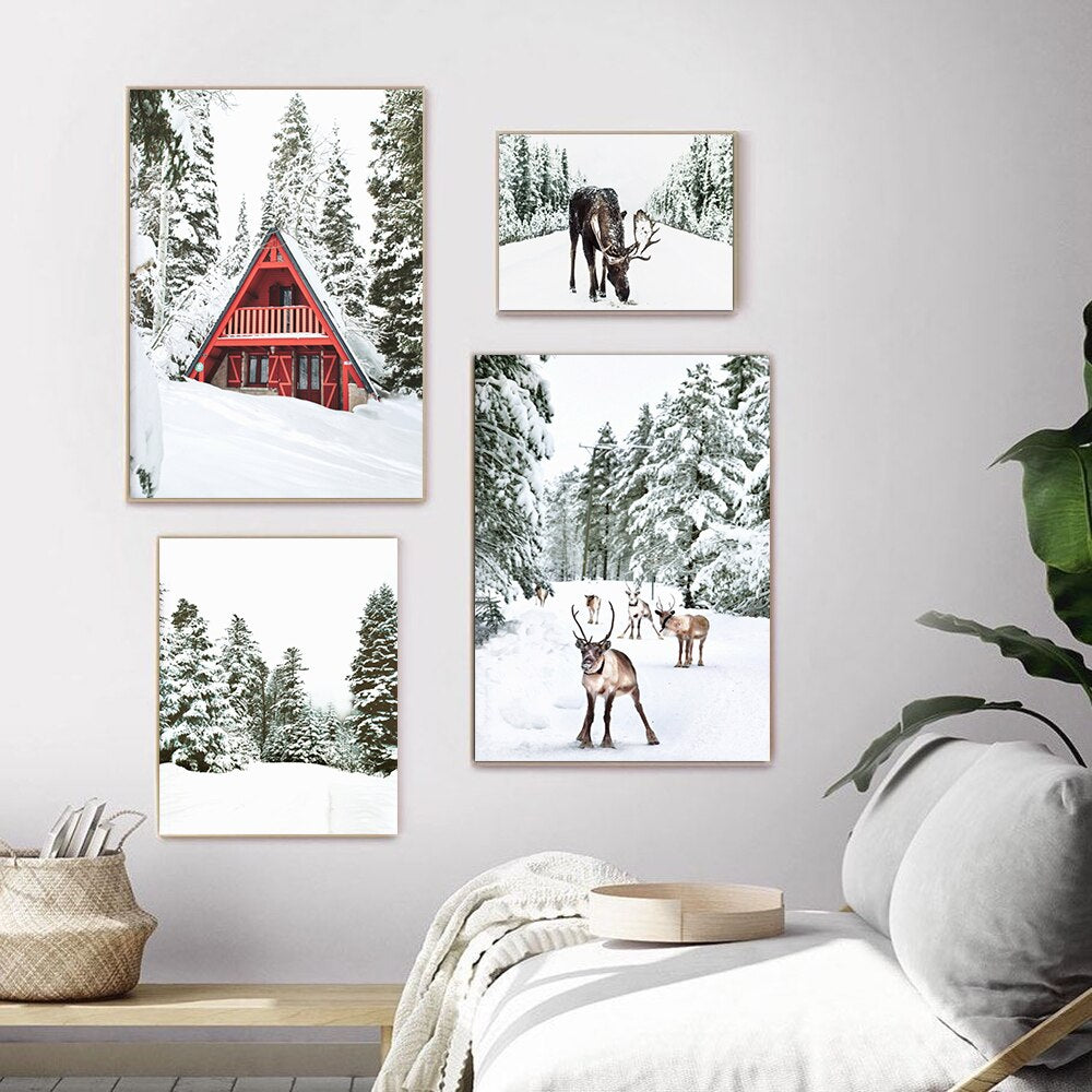 CORX Designs - Winter Wonderland Sika Deer Canvas Art - Review