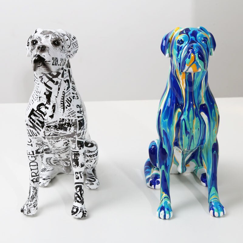 CORX Designs - Painted Boxer Dog Resin Statue - Review