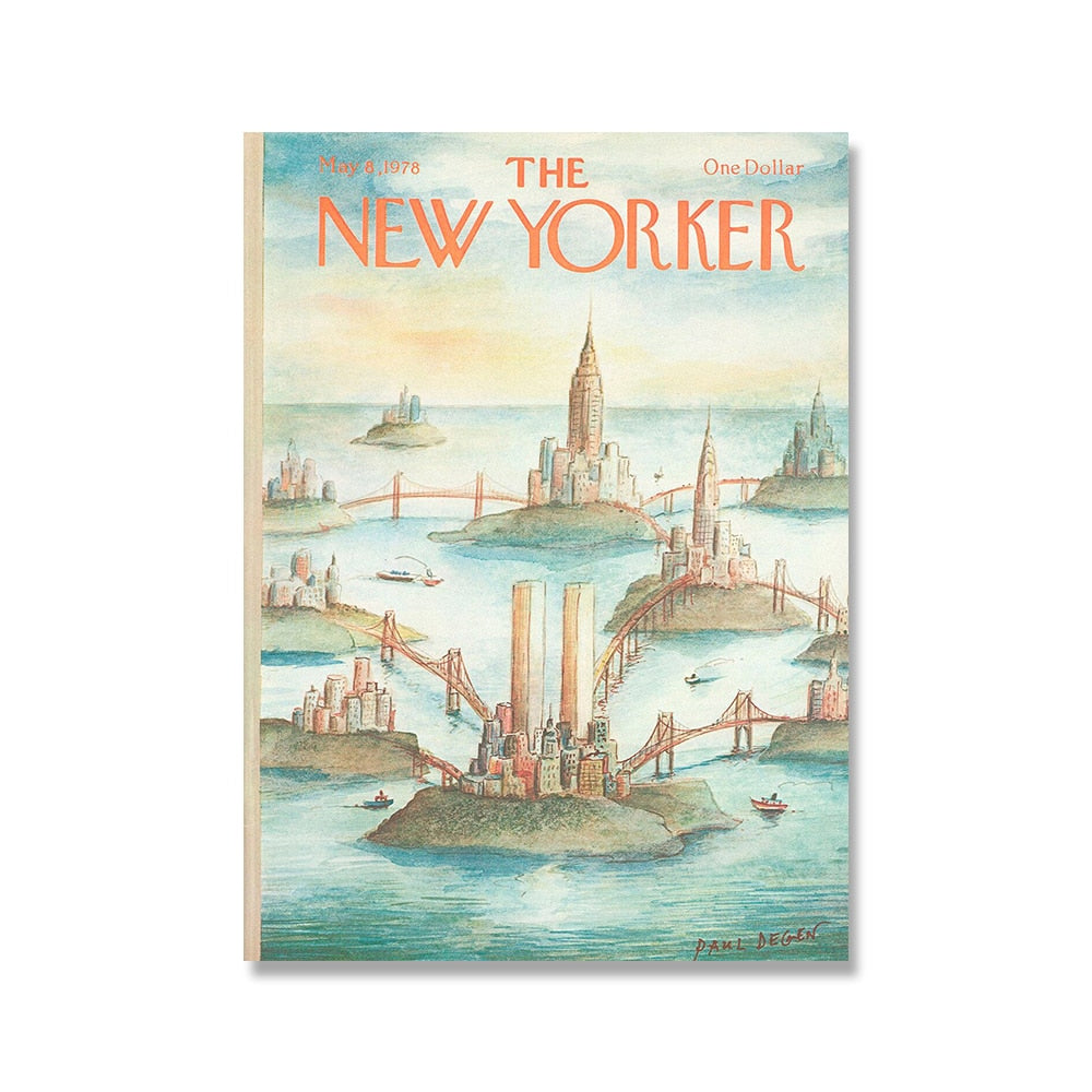 CORX Designs - The New Yorker Magazine Covers Canvas Art - Review