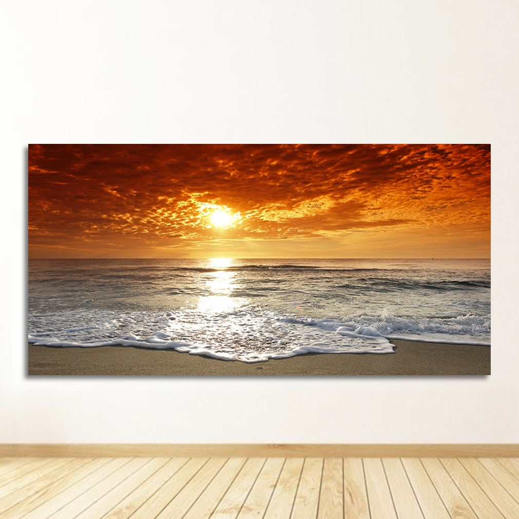 CORX Designs - Sky Sea Sunrise Landscape Canvas Art - Review