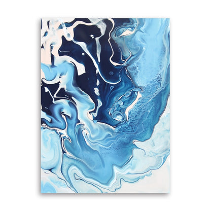 CORX Designs - Blue River Marble Gold Foil Canvas Art - Review