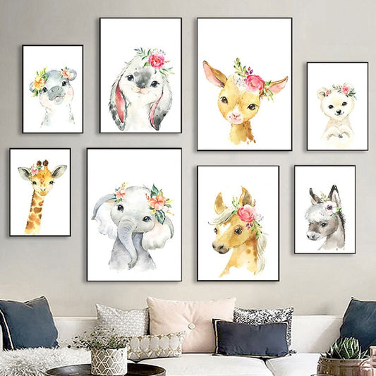 CORX Designs - Cute Animal Nursery Wall Canvas Art - Review