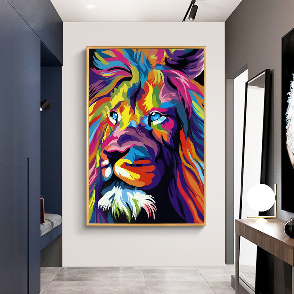 CORX Designs - Colorful Lion Head Canvas Art - Review